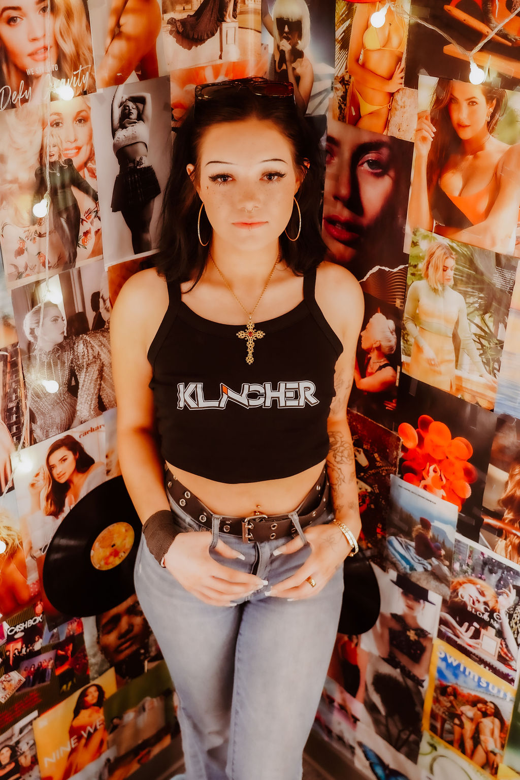 Klincher Black Spaghetti Strap Tank Top