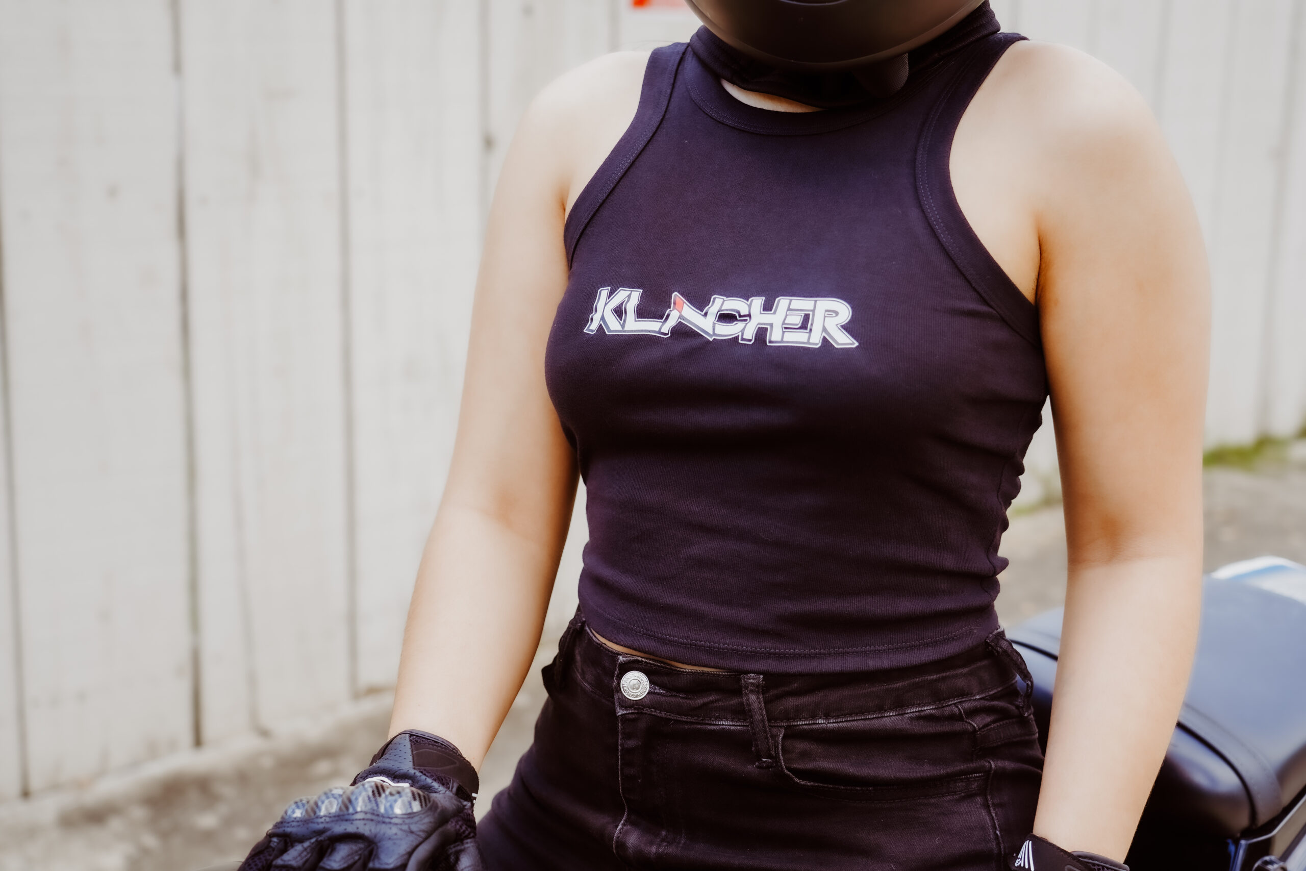 Black Racerback Tank with Klincher Logo - Image 4